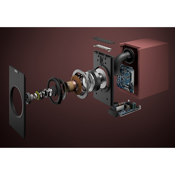 Bookshelf speakers KEF Coda W Vintage Burgundy - img.4