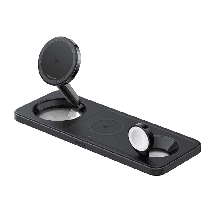 Battery charger Anker MagGo Wireless Charging Pad 3 in 1 15W Black - img.0