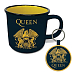 Kit Pyramid Queen Logo (Gift Set Mug and Keychains) Black/Yellow - img.1