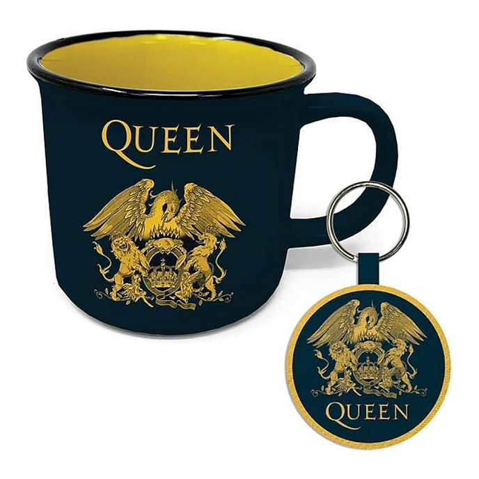 Kit Pyramid Queen Logo (Gift Set Mug and Keychains) Black/Yellow - img.1
