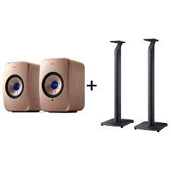Kit KEF LSX II Soundwave + KEF S1 Floor Stand Slate Grey