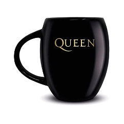 Pyramid Queen Gold Crest (Oval Mug) Black