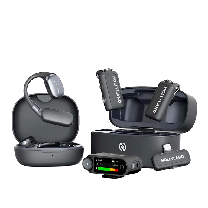 Wireless microphone Hollyland Lark Max 2 Ultimate Combo Black - img.0