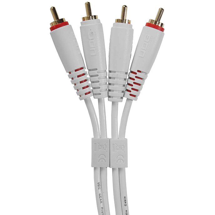 Cable UDG Ultimate Audio Cable Set 2RCA - 2RCA Straight 3m White - img.2