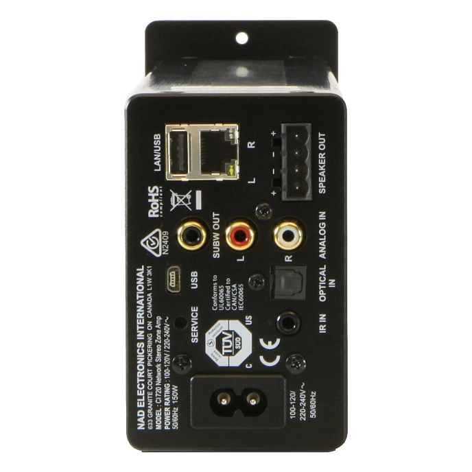 Multiroom Amplifier NAD CI 720 V2 Black - img.2