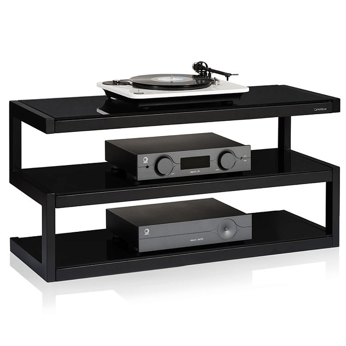 Hi-Fi Stand NorStone Esse AV Black (satin/frosted) - img.1
