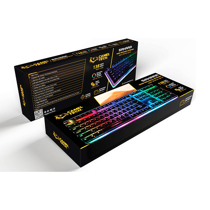 Keyboard Camel Tech Sahara Red Switch White - img.2