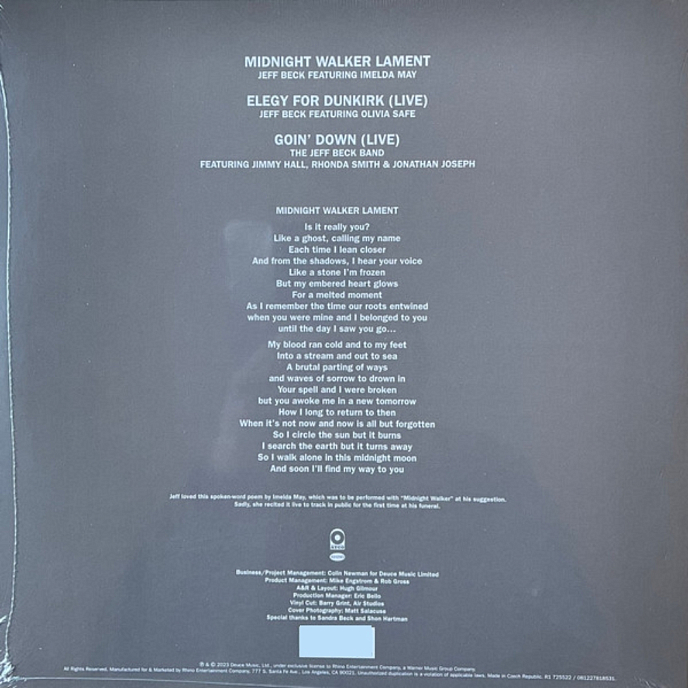 Vinyl Record Jeff Beck - Tribute LP - img.2