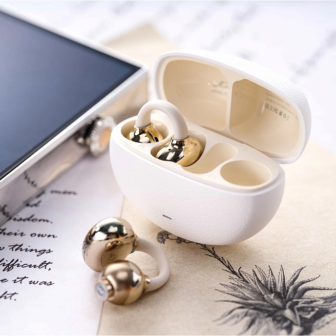 Wireless Headphones Kinera Sylvie White Champagne Gold - img.1