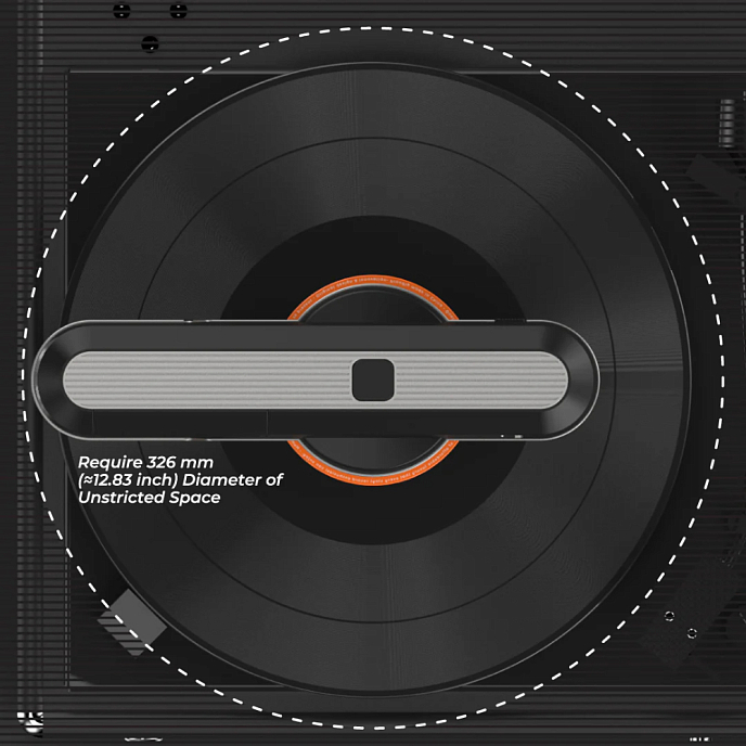 Vinyl Accessory HumminGuru Orbit Vinyl Record Static Remover Black/Silver - img.2