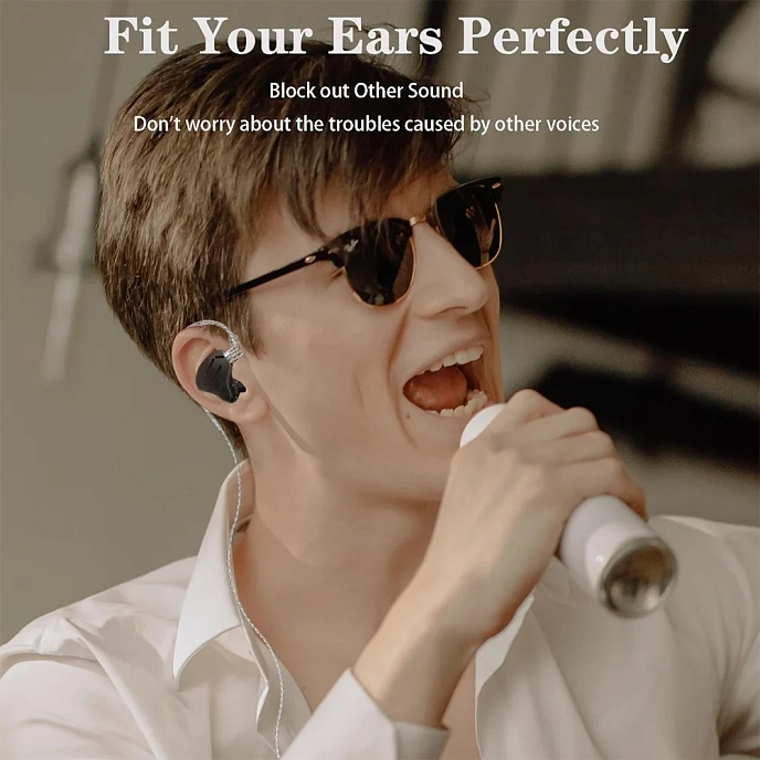 In-ear headphones KZ ZAX with Mic Black - img.3