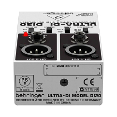 Direct Box Behringer Ultra-Di DI20 Silver