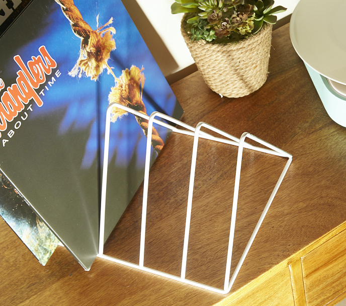 Vinyl record stand MJI Audio Vinyl Records Holder R25A White - img.5