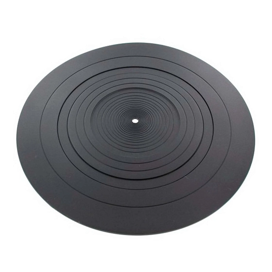 Turntable mat Tonar Rubber Turntable Mat black 298mm - img.0