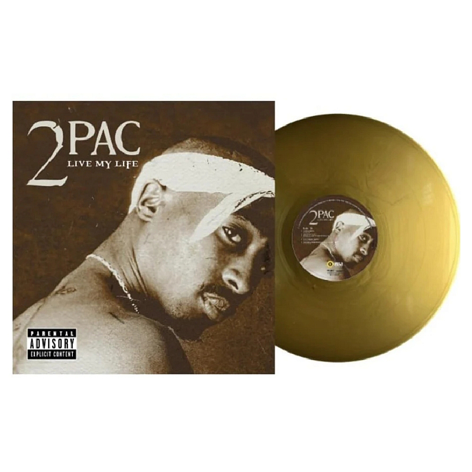 Vinyl Record 2Pac - Live My Life (Gold Vinyl) LP - img.1