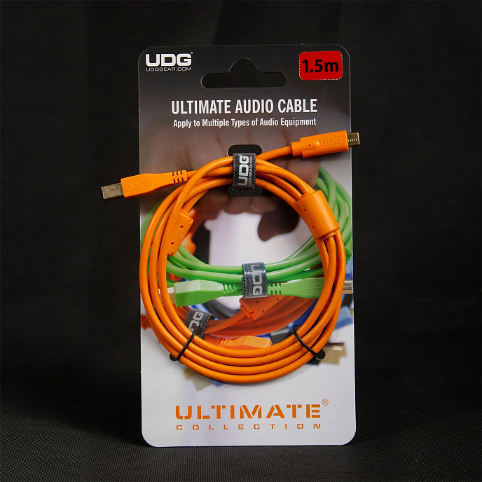 Cable UDG Ultimate Audio Cable USB-C - USB-B Straight 1.5m Orange - img.3