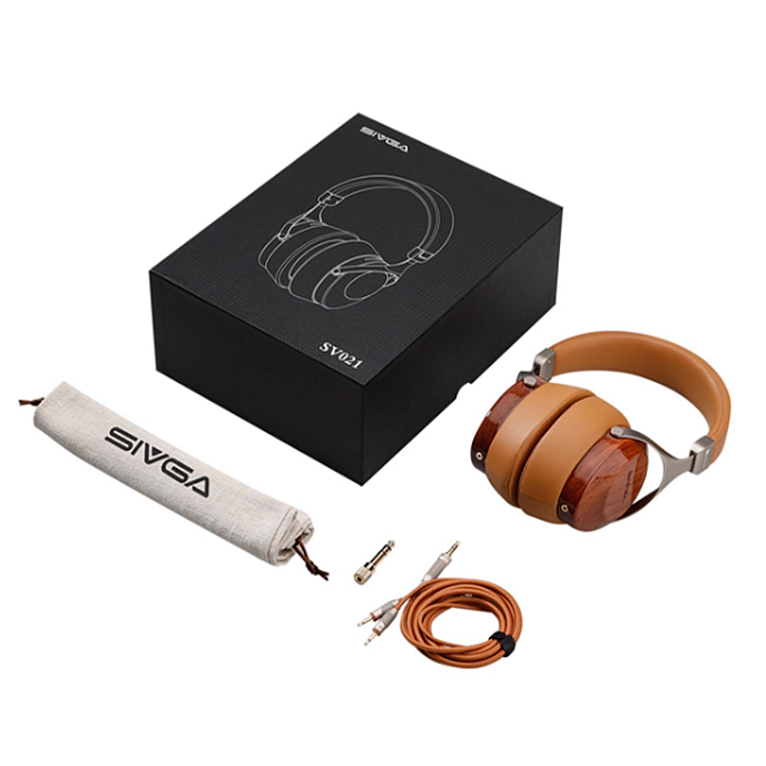 Over-ear headphones Sivga SV021 Brown - img.8