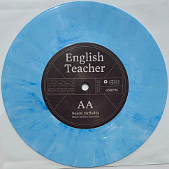 Vinyl Record English Teacher - Nearly Daffodils (Matt Maltese 7) (Sky Blue / White & Blue) LP