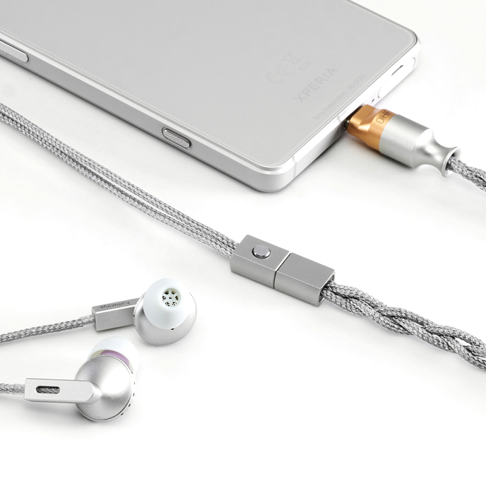 In-ear headphones ddHiFi E13P Memory USB-C Silver - img.5