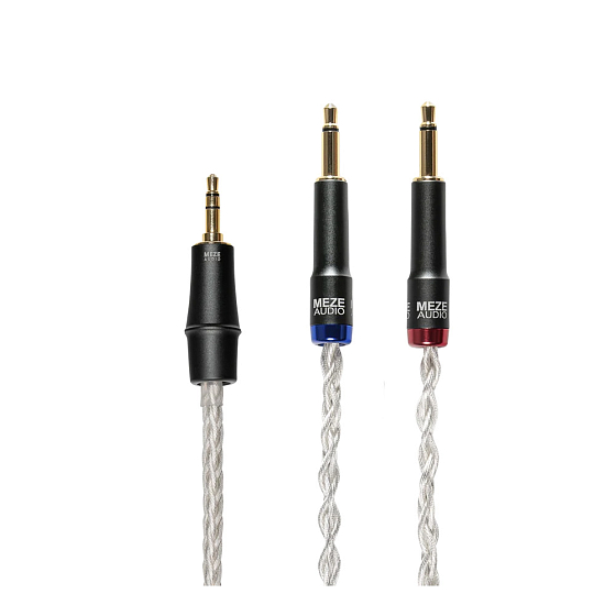 Cable Meze mono 3.5mm to 3.5mm PCUHD Premium Silver 1.3m - img.0