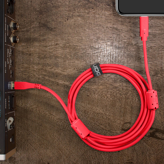 Cable UDG Ultimate Audio Cable USB-C - USB-B Straight 1.5m Red - img.2