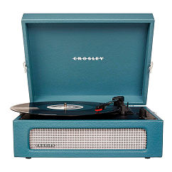 Turntable Crosley Voyager Portable With Bluetooth Out Washed Blue
