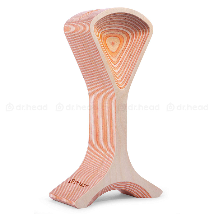 Headphone stand Dr.Head Under Wood Snowstorm 2 Natural Orange - img.2