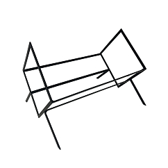 Vinyl record stand MJI Audio Vinyl Records Holder R25H