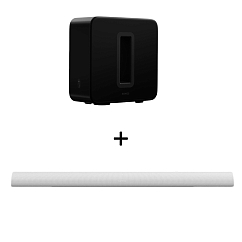 Kit Sonos Sub Gen 3 (UK Plug) Black + Sonos Arc Ultra White (Bundle)