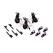 - img.0 Kit 64 Audio Tour Pack 2-Pin Black Silver - img.0