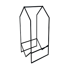 Vinyl record stand MJI Audio Vinyl Records Holder R25G