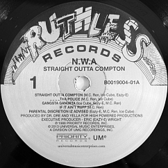 Vinyl Record N.W.A - Straight Outta Compton - LP