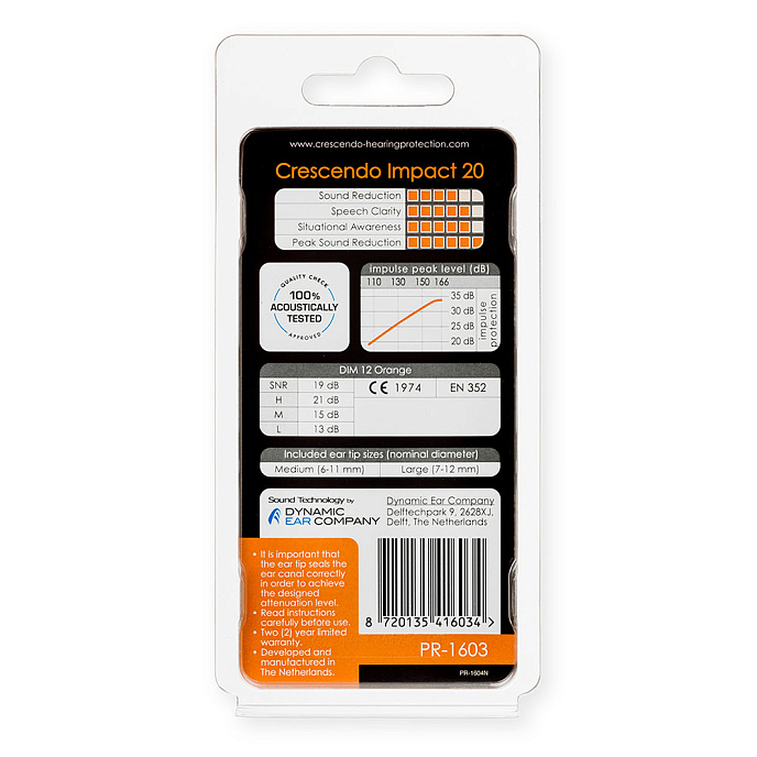 Earplugs Crescendo Impact 20 - img.1