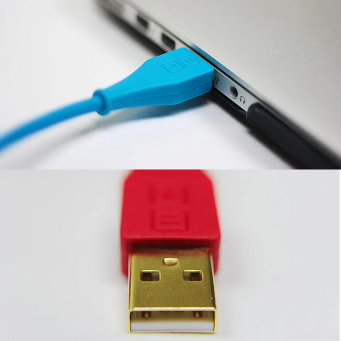 Cable DJTT Chroma Cables USB-A - USB-B Straight Orange 1.5m - img.3