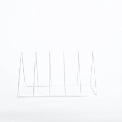 Vinyl record stand MJI Audio Vinyl Records Holder R25A White