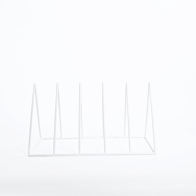 Vinyl record stand MJI Audio Vinyl Records Holder R25A White - img.2