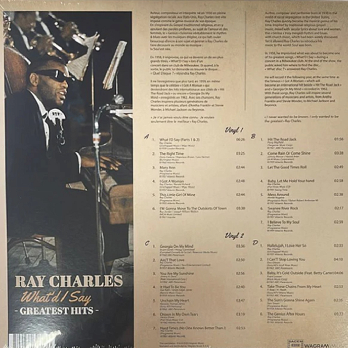Vinyl Record Ray Charles - Greatest Hits (What'd I Say) - 2LP - img.2