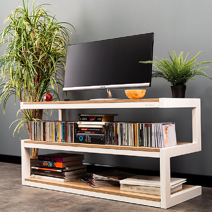 Hi-Fi Stand NorStone Esse AV White/Oak - img.3