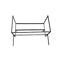 Vinyl record stand MJI Audio Vinyl Records Holder R25H