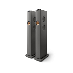 Kit KEF LS60 Wireless Titanium Grey + Kube 12B Subwoofer + KW1 Kit