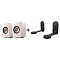 KEF LSX II Mineral White + KEF B1 Wall Bracket Black