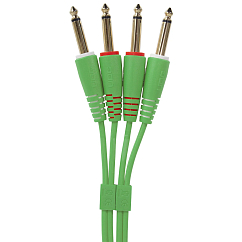 Cable UDG Ultimate Audio Cable Set 2Jack 6.3mm - 2Jack 6.3mm 1.5m Green