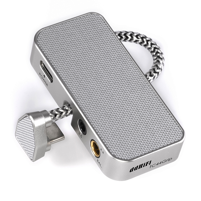 Headphone amplifier with DAC ddHiFi TC44Grip Silver - img.1
