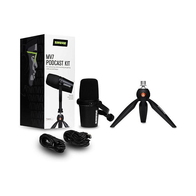 Microphone for streaming and gaming Shure MV7 Podcast Kit - img.4