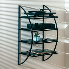 Turntable shelf Pro-Ject Wall Mount Rack 5-4 Black