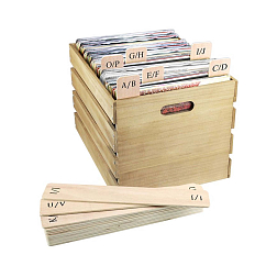 Accessory Kit MJI Audio Plywood Record Dividers 13Pcs/Set (A To Z) Wood