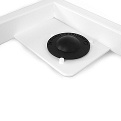 Turntable shelf NorStone Esse WS White/Oak