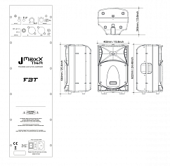 Floorstanding Speakers FBT JMAXX 114A Black