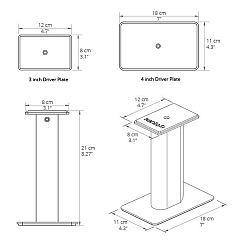 Pedestal Kanto SP9 Black