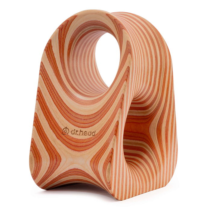 Headphone stand Dr.Head Under Wood Typhoon 1 Natural Orange - img.4